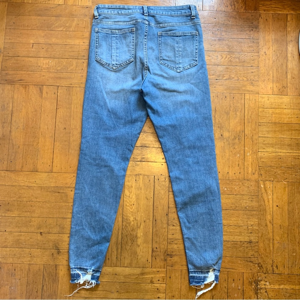 Primark Denim Co, distressed blue denim jeans size 8 - Picture 8 of 12
